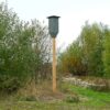 VK SK 04 Vleermuis paalkast houten paal (compleet) | 5