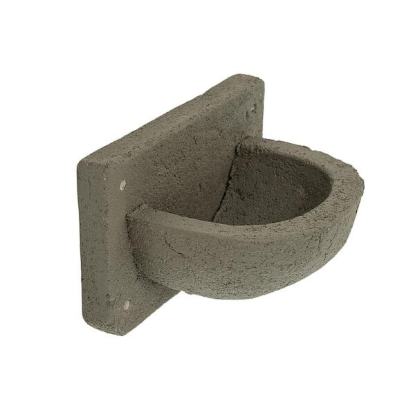 KN BZ 02 Nid d’hirondelle de cheminée | 1 Graues Nest für Rauchschwalben aus Holzbeton