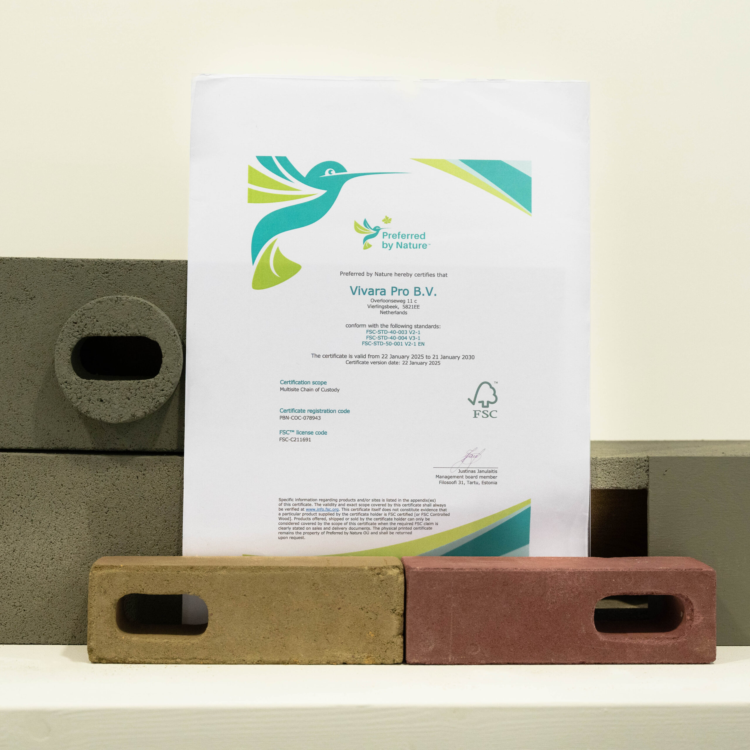 VIV00310 FSC® certificaat
