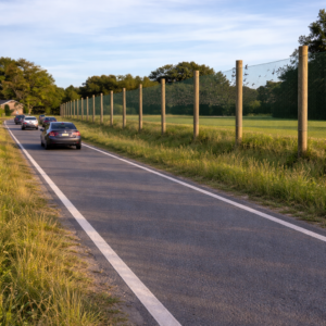 Vleermuis geleidingssysteem voor bijvoorbeeld langs de weg.