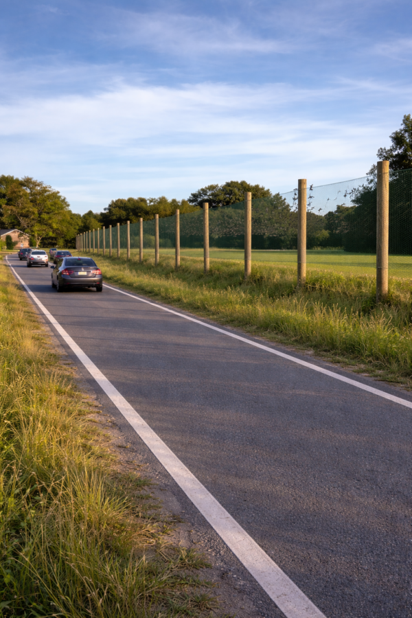 Vleermuisgeleidingssystemen | 1 Vleermuis geleidingssysteem voor bijvoorbeeld langs de weg.